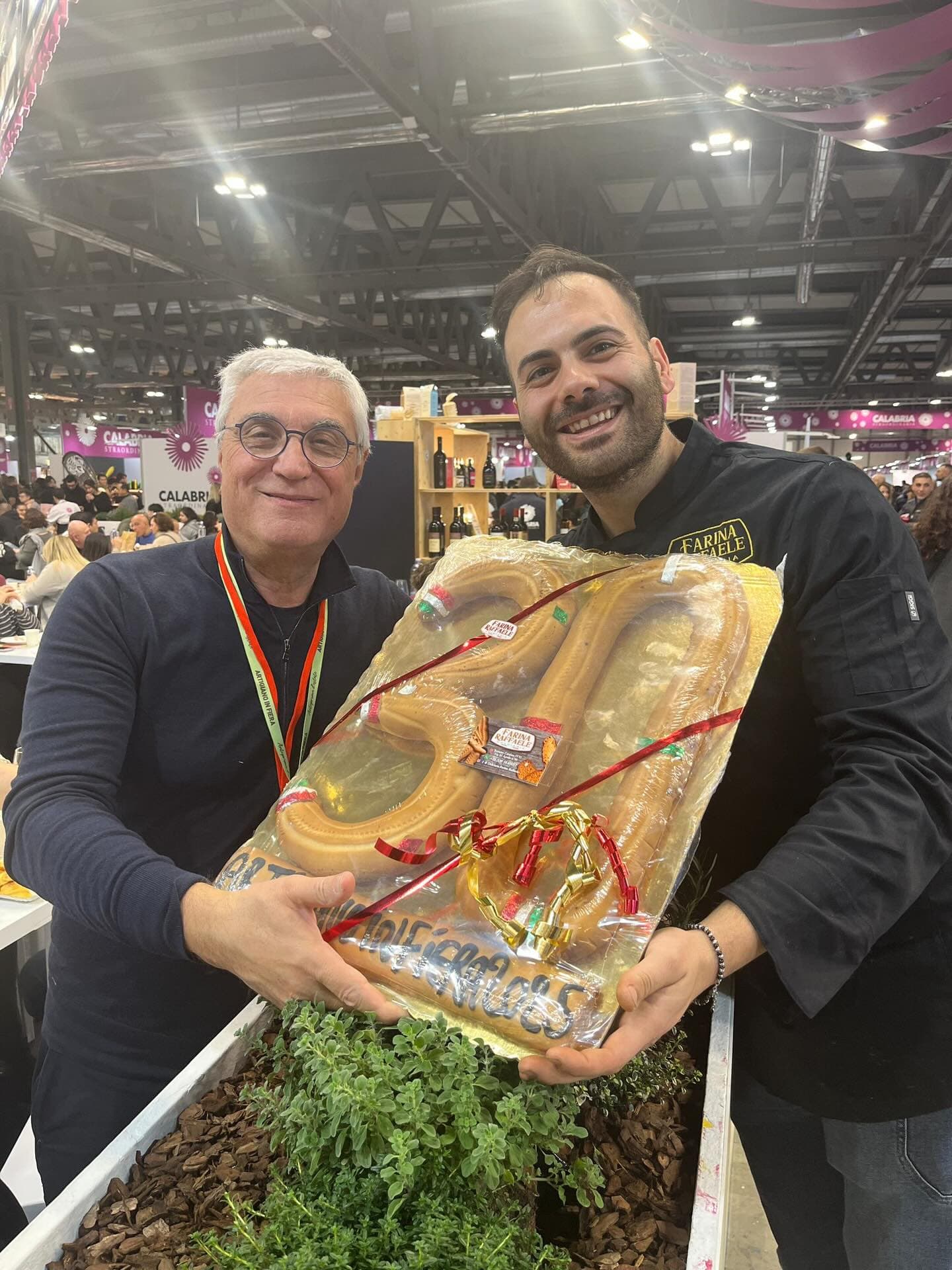 Salvatore Farina con Antonio Intiglietta all'Artigiano in Fiera 2025
