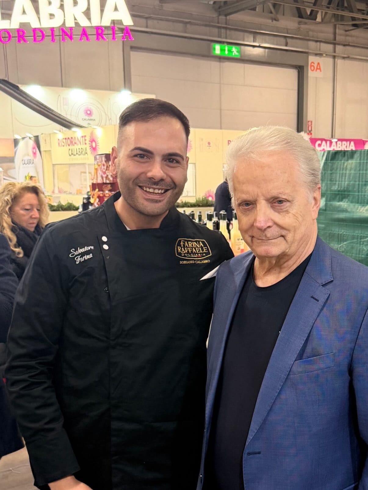 Salvatore Farina con il maestro Eugenio Massari